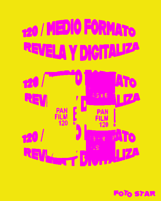 Revelado/Digitalizado Rollos 120-Medio Formato - NACIONAL