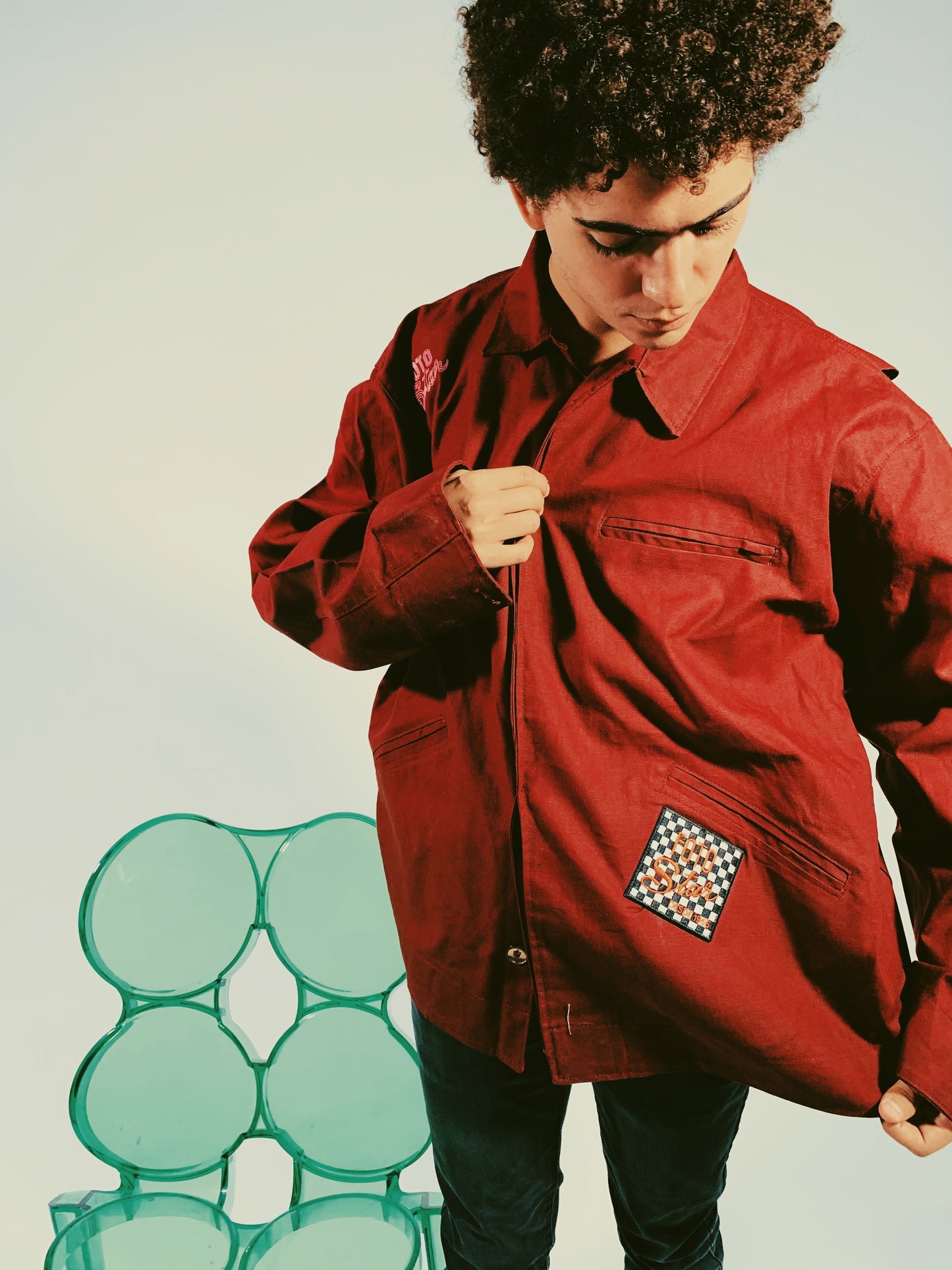 Purplish Oversized Jacket - Foto Star